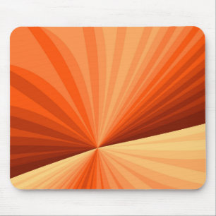 Moderne Abstracte Oranje Rode Vanille Grafische Fr Muismat