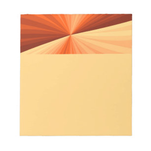 Moderne Abstracte Oranje Rode Vanille Grafische Fr Notitieblok