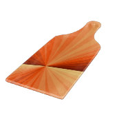 Moderne Abstracte Oranje Rode Vanille Grafische Fr Snijplank (Hoek)