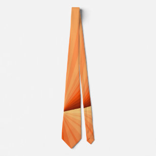 Moderne Abstracte Oranje Rode Vanille Grafische Fr Stropdas