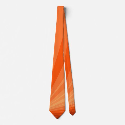 Moderne Abstracte Oranje Rode Vanille Grafische Fr Stropdas (Voorkant)