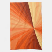 Moderne Abstracte Oranje Rode Vanille Grafische Fr Theedoek (Verticaal)
