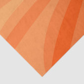 Moderne Abstracte Oranje Rode Vanille Grafische Fr Tissuepapier (Detail)