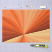 Moderne Abstracte Oranje Rode Vanille Grafische Fr Tissuepapier (Craft)