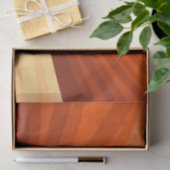 Moderne Abstracte Oranje Rode Vanille Grafische Fr Tissuepapier (Geschenk)