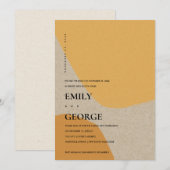 MODERNE ABSTRACTE ORANJE ROEST WE HEBBEN 'T KNOT G BEDANKKAART (Voorkant / Achterkant)