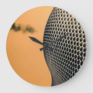 Moderne Abstracte Oranje-technologiesector Grote Klok