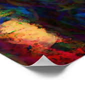 Moderne Abstracte originele digitale schilderkunst Poster (Hoek)