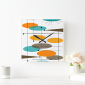 Moderne Abstracte ovalen uit de middeleeuwen Vierkante Klok (Huis)