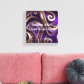 Moderne Abstracte Paarse Canvas Wall Art, Afdruk (Insitu (Woonkamer))