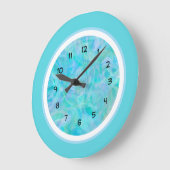 Moderne Abstracte Paarse en groene wandklokken (Hoek)