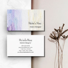 Moderne Abstracte Paarse interieurontwerper Visitekaartje