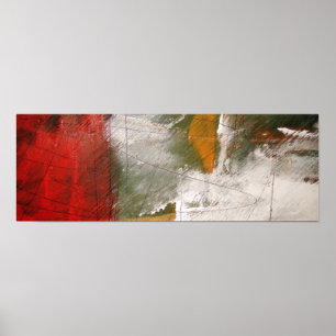 Moderne Abstracte panoramische Poster afdrukken