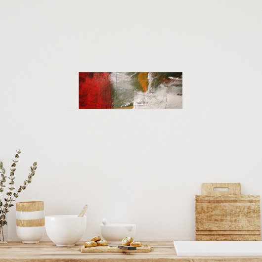 Moderne Abstracte panoramische Poster afdrukken (Keuken)