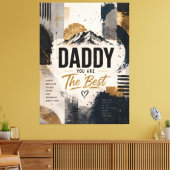 Moderne Abstracte Papa Waarderingscanvas Canvas Afdruk (Insitu (Woonkamer))