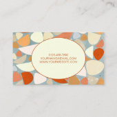 Moderne Abstracte pasta Visitekaartje (Achterkant)