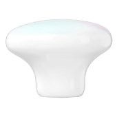 Moderne Abstracte pasteelblauw en Paarse Waterverf Keramische Knop (Zijkant)