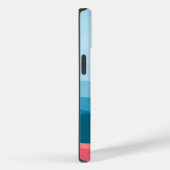 Moderne Abstracte pasteelblauwe roze bergen Case-Mate iPhone Case (Achterkant / Rechts)