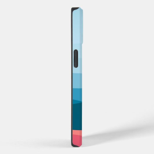 Moderne Abstracte pasteelblauwe roze bergen Case-Mate iPhone Case (Achterkant / Rechts)