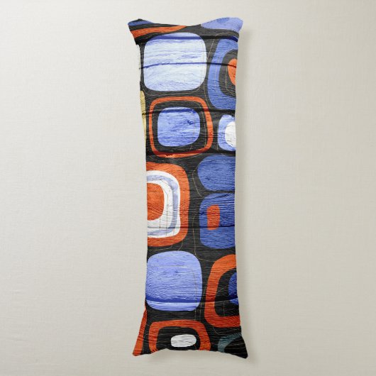 Moderne Abstracte pasteelblik #2 Lichaamskussen (Voorkant Verticaal)