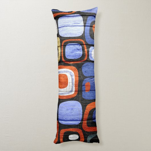 Moderne Abstracte pasteelblik #2 Lichaamskussen (Achterkant (Verticaal))
