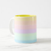 Moderne Abstracte pasteelgradiënt met meerdere kle Tweekleurige Koffiemok (Voorkant links)
