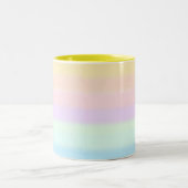 Moderne Abstracte pasteelgradiënt met meerdere kle Tweekleurige Koffiemok (Center)