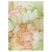 Moderne Abstracte pasteelgroene koraaltablet Tafelkleed (Voorkant)