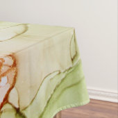 Moderne Abstracte pasteelgroene koraaltablet Tafelkleed (Voorbeeld)