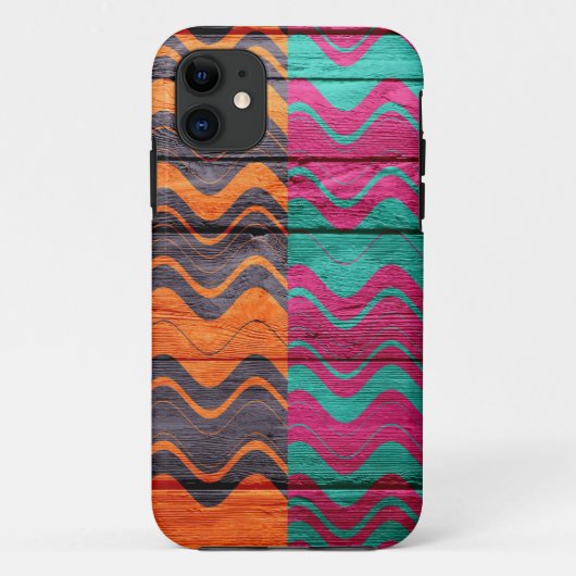 Moderne Abstracte pasteelhout 3 Case-Mate iPhone Case (Achterkant)
