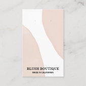 Moderne Abstracte pasteelroze draagkaarten Visitekaartje (Voorkant)