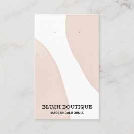 Moderne Abstracte pasteelroze draagkaarten Visitekaartje