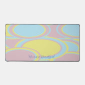 Moderne Abstracte pasteelverf Bureaumat (Voorkant)