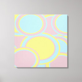 Moderne Abstracte pasteelverf Canvas Afdruk