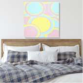 Moderne Abstracte pasteelverf Canvas Afdruk (Insitu (Slaapkamer))