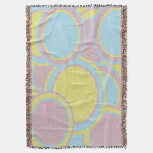 Moderne Abstracte pasteelverf Deken (Voorkant Verticaal)