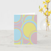 Moderne Abstracte pasteelverf Kaart (Gele Bloem)