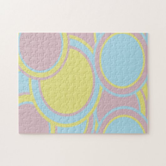 Moderne Abstracte pasteelverf Legpuzzel (Horizontaal)