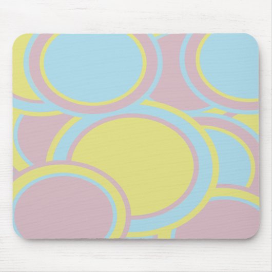 Moderne Abstracte pasteelverf Muismat (Voorkant)