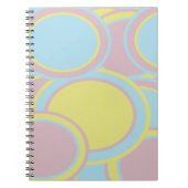 Moderne Abstracte pasteelverf Notitieboek (Voorkant)