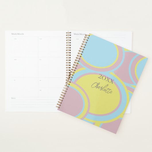 Moderne Abstracte pasteelverf Planner (Display)