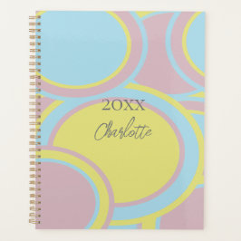 Moderne Abstracte pasteelverf Planner