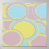 Moderne Abstracte pasteelverf Poster (Voorkant)