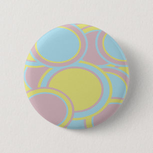 Moderne Abstracte pasteelverf Ronde Button 5,7 Cm