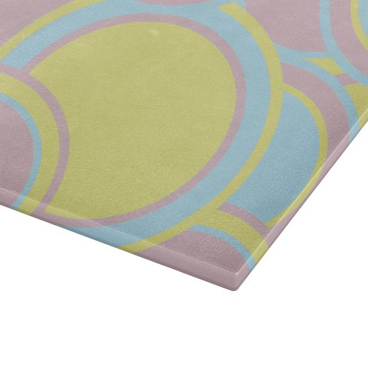 Moderne Abstracte pasteelverf Snijplank (Hoek)