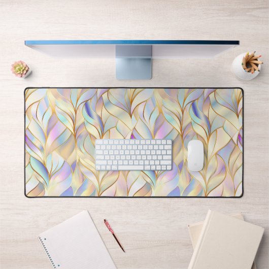 Moderne Abstracte Pastelkleurige Bureaumat (Kantoor 1)