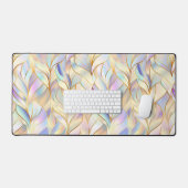 Moderne Abstracte Pastelkleurige Bureaumat (Keyboard & Muis)