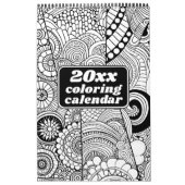 Moderne Abstracte Patronen Kleuren Kalender (Hoes)