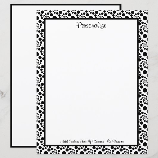 Moderne Abstracte patronen voor zwarte en witte ro (Voorkant / Achterkant)
