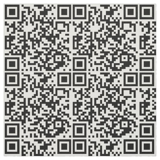 Moderne Abstracte Patroon Aangepaste Scannbare QR  Stof (Swatch)